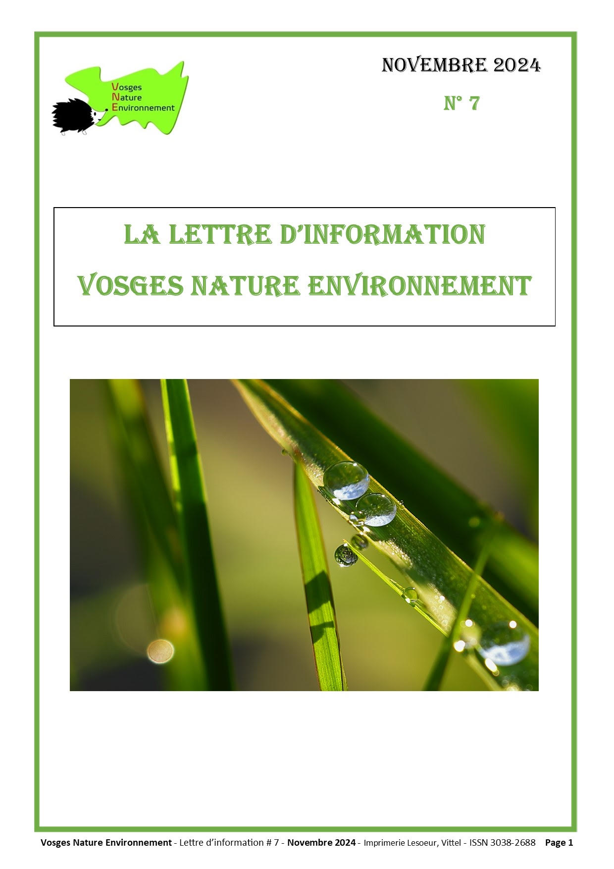 Lettre d’information n°7